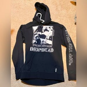 Dropdead pullover hoodie crust punk diy dbeat medium